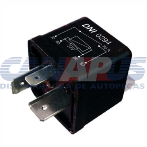 Rele De Potencia 24v 70a C/ Suporte - Universal
