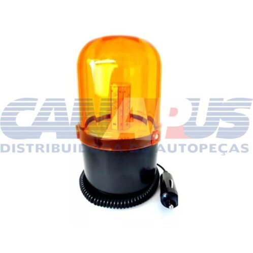 Luz Rotativa C/lente Acrilica Ambar