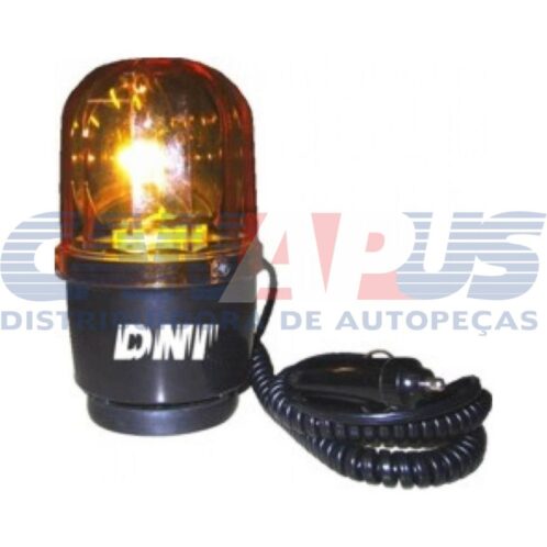Luz Rotativa C/ Lente Ambar 24v