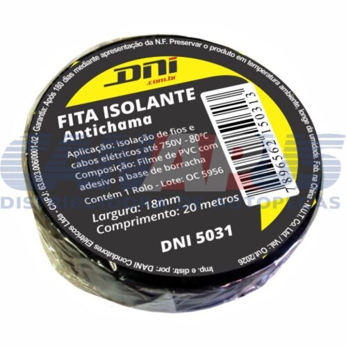 Fita Isol.-19mm - 20 Mts C/cola C/10