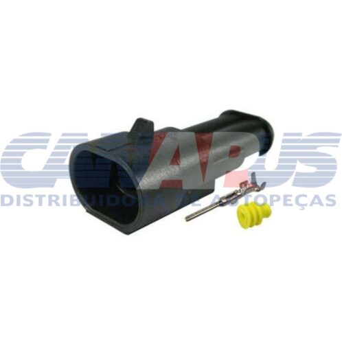Kit Conector - Injeção Motor 2 Vias Macho