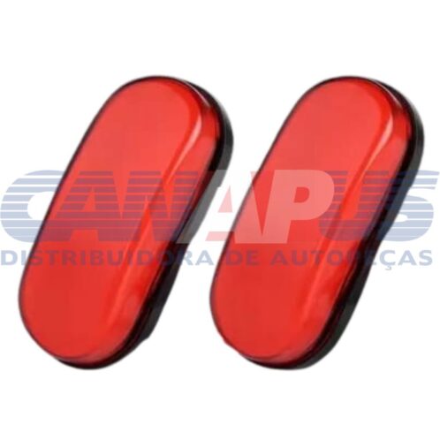 Lanterna lateral Mini Vermel 12/24v Led Par