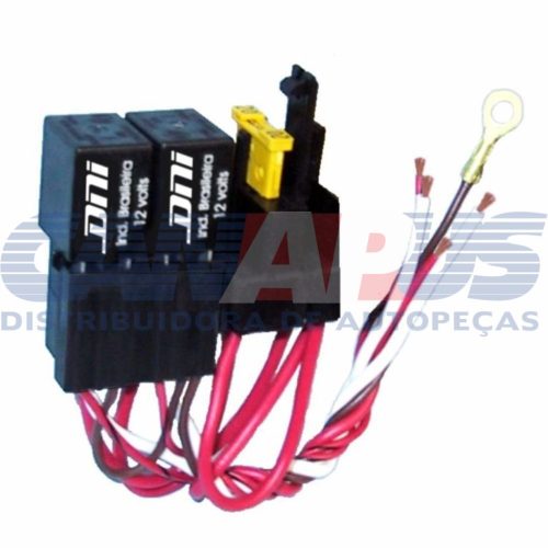Reles Auxiliar – (2mini) C/ Fussivel 40a C/ Chicote