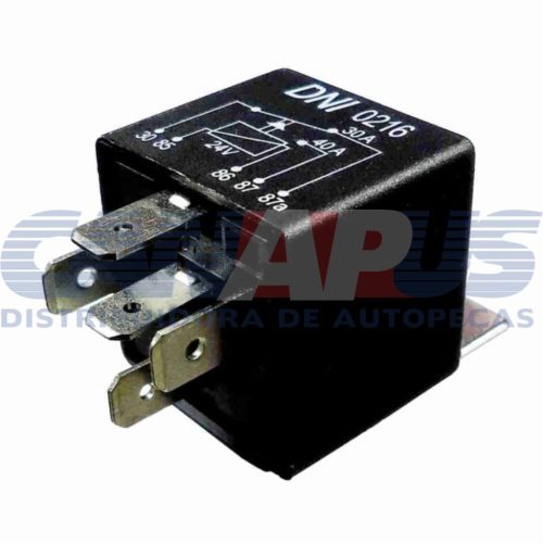 Rele Auxiliar C/ Suporte Reverso – Universal 5 Terminais