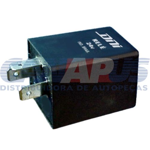 Rele Pisca 3 Terminais 24v C/ Suporte