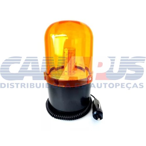 Luz Rotativa C/lente Acrilica Ambar