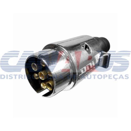 Tomada P/ Engate – Macho 6 Polos Cromado