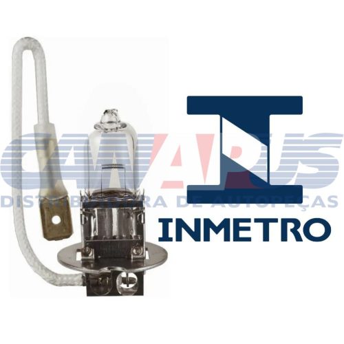 Lampada H-3 12v Farol Milha Inmetro