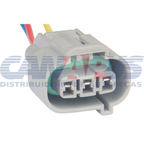 Chicote 03 Vias Femea Do Sensor De Vel