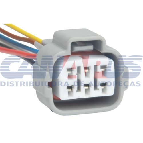 Chicote Reparo 06 Vias Bico Injetor Toyota Hylux