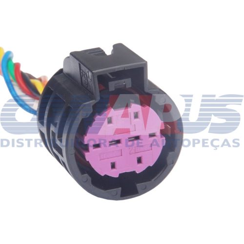 Chicote 08 Vias Femea Farol Fiat Argo / Cronos